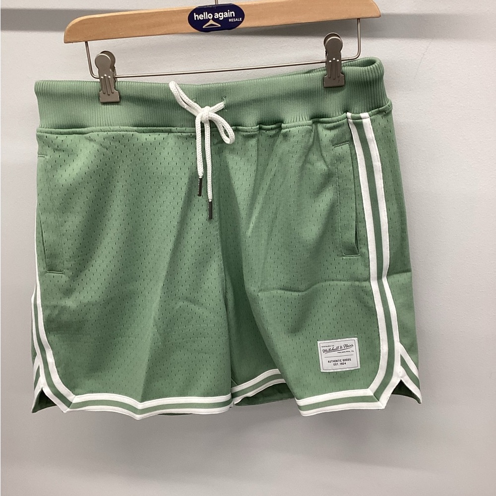Mitchell & Ness Green Athletic Shorts